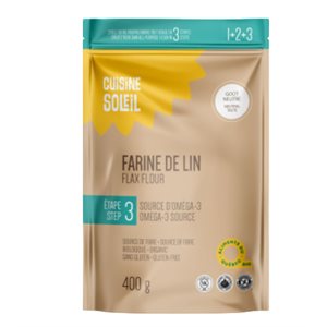 Cuisine Soleil Farine de Lin Biologique 400g