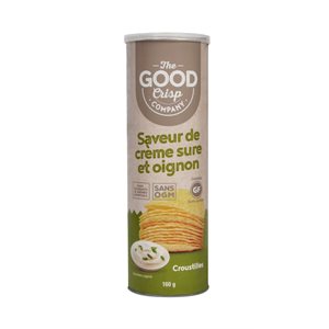 The Good Crisp Croustillants de Pomme de terre Crème sure et oignon 160g