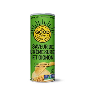 The Good Crisp Croustillants de Pomme de terre Crème sure et oignon 160g