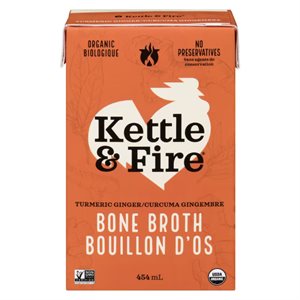 Kettle & Fire Turmeric Ginger Free-Range Chicken Bone Broth 454Ml