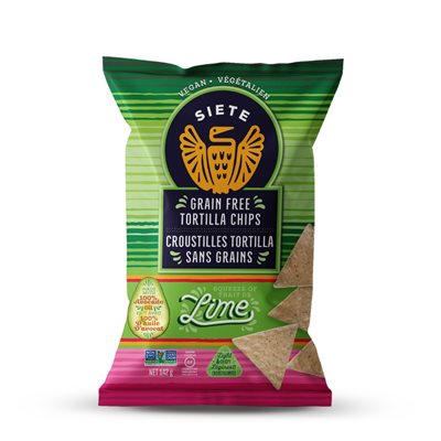 SIETE CROUSTILLES TORTILLA SANS GRAIN LIME 142G  