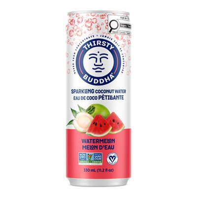 Thirsty Buddha Sparkling Coconut Water Watermelon 330ml