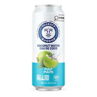Thirsty Buddha Eau De Noix De Coco Gazéifiée - Avec Pulpe