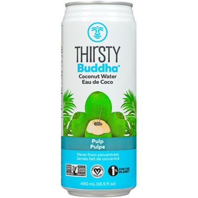 Thirsty Buddha Eau De Noix De Coco Gazéifiée - Avec Pulpe