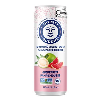 Thirsty Buddha Sparkling Coconut Water Grapefruit 330ml