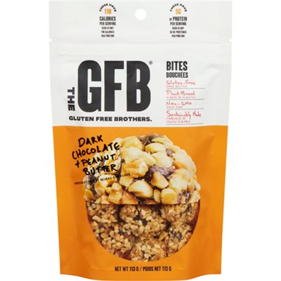 The GFB Gluten Free Bites Dark Chocolate Peanut Butter 113 g