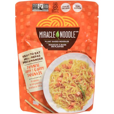 Miracle Noodle Repas curry japonias nouilles a base de plante