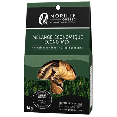 Morille Québec Mélange Économique-Champignons Séchés 14G