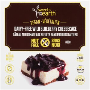 Sweets from the Earth Gâteau au Fromage aux Bleuets Sans Produits Laitiers 800 g