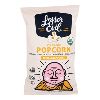 Lesser Evil Organic Buddha Bowl Popcorn €“ Himalayan Gold 140g