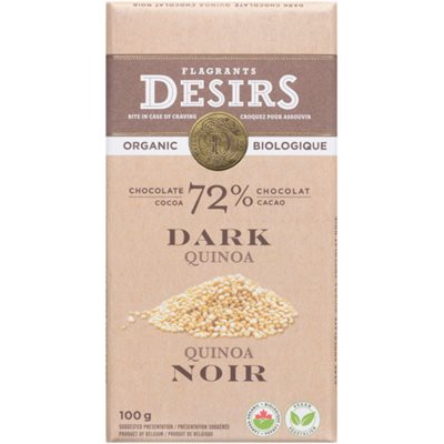 Flagrants Desirs Chocolat Noir Quinoa Biologique 100 g