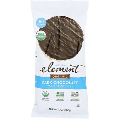 ELEMENT GALETTE DE RIZ GARNI CHOCOLAT NOIR 100g