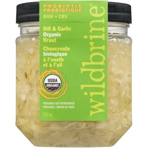 Wildbrine Choucroute Biologique à l'Aneth et à l'Ail 500 ml