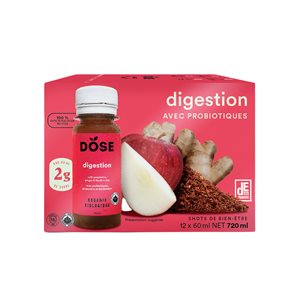 Dose Organic Apple Cider Vinegar Digestion Shot 12x60ML