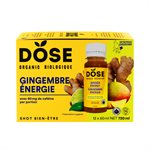 Dose Ginger Lime & Guayusa Energy Shot 12x60ML
