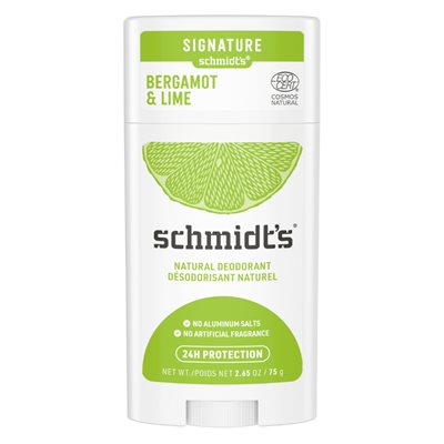 Schmidt's Naturals Bergamot + Lime Signature Deodorant 75g