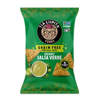 Tia Lupita CHIPS TORTILLA SANS GLUTEN SALSA VERDE 142GR