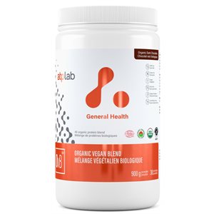 ATP LAB Mélange de protéines en poudre végétalien et biologique - Chocolat noir 900 g
