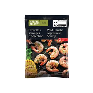 Marina Del Rey Raw Wild Caught Argentinian Shrimp 20 / 30 300g