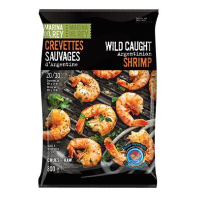 Marina del Rey Crevettes sauvages crues d'Argentine 20 / 30 800g