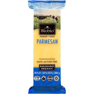 Biobio Fromage Parmesan Biologique 30% M.G. 200 g