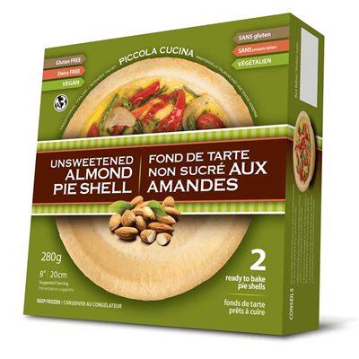 Piccola Cucina Fond de Tarte Non Sucré aux Amandes 280 g