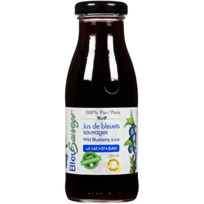 Bleu Sauvage Jus de Bleuets Sauvages 250 ml