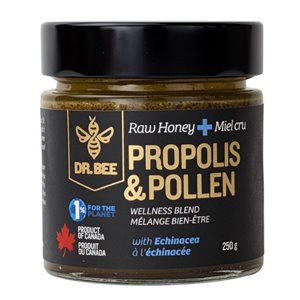 Dr Bee Raw Honey + Propolis & Pollen 250G
