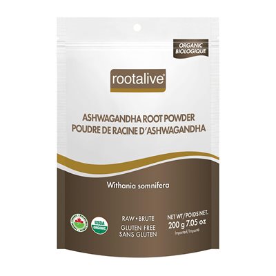 Rootalive poudre d'Ashwagandha Bio 200g