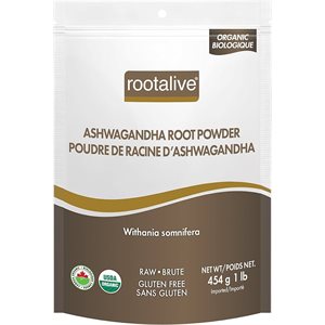 ROOTALIVE Organic Ashwagandha Root powder 454g