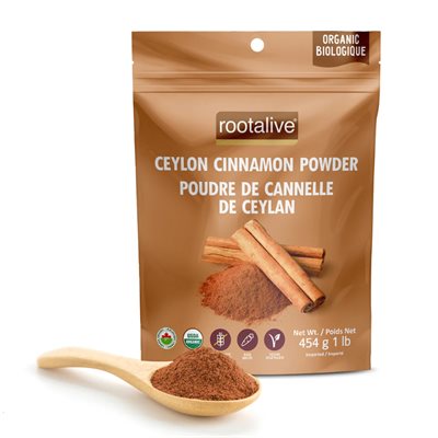 Rootalive poudre de Canelle Ceylon Bio 454g Rootalive poudre de Canelle Ceylon Bio 454g