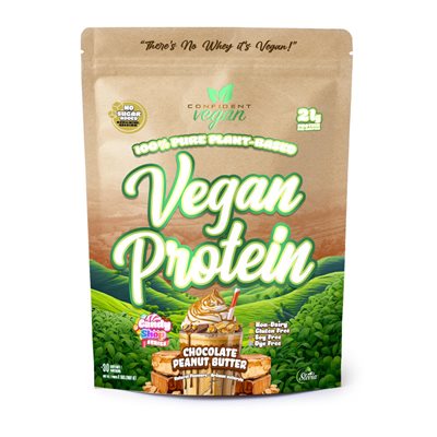 CONFIDENT VEGAN PROTEIN PEANUT BUTTER CHOCOLATE 907g