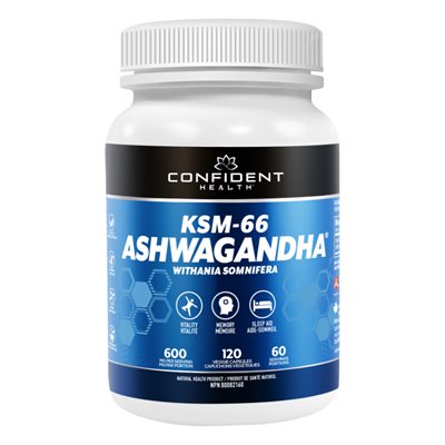 Confident Health Ksm-66 Ashwagandha 120V Capsules Confident Health Ksm-66 Ashwagandha 120V Capsules