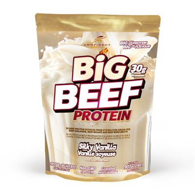 Confident Sports - Big Beef Protein Vanille Soyeuse 907G Confident Sports - Big Beef Protein Vanille Soyeuse 907G