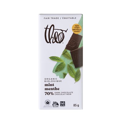 Organic Mint Dark Chocolate 70% 85G