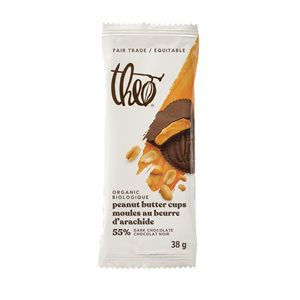 Theo Peanut Butter Cups Dark Chocolate 38 g 38g