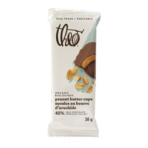 Theo Peanut Butter Cups Milk Chocolate 38 g 38g