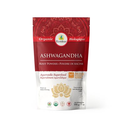 Ecoideas Ashwaganda Equitable et Bio (200g)