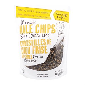 Croustilles kale - Cari épicé et Lime