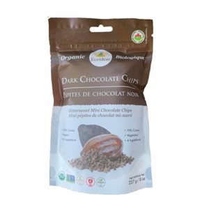 Ecoideas Bitter Sweet Organic Dark Chocolate Chips - 227G