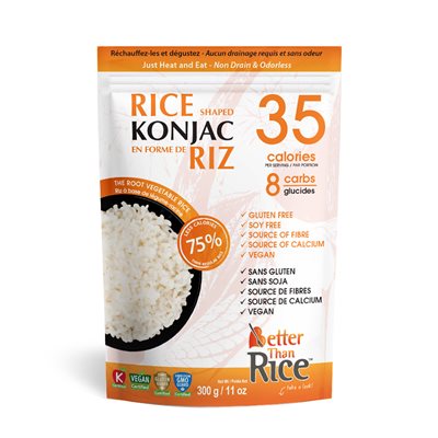 Riz sans drainage de konjac