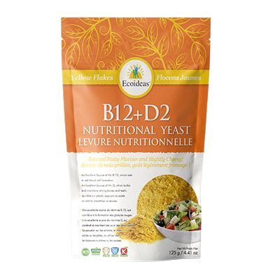 Ecoideas Levure Nutritionnelle B12 + D2 125g