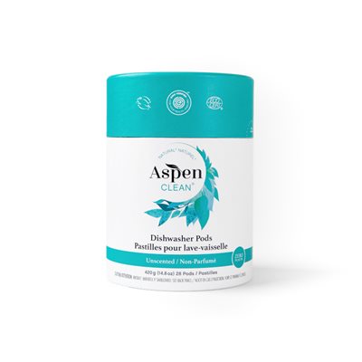 Aspenclean Unscented Dishwasher Pods 420G