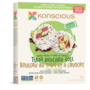 KONSCIOUS FOODS ROULEAU D’AVOCAT AU THON À BASE DE PLANTES 210G  