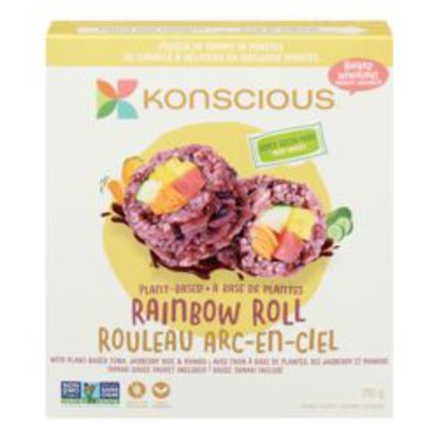 KONSCIOUS FOODS ROULEAU ARC-EN-CIEL À BASE DE PLANTES 210G  