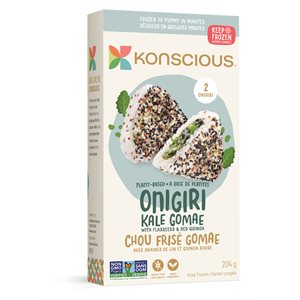 KONSCIOUS FOODS PLANT-BASED ONIGIRI KALE GOMAE 204G  