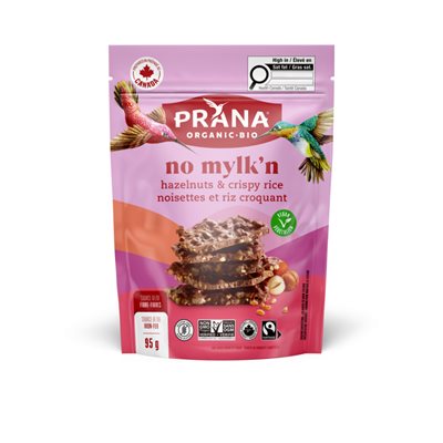 Dark Chocolaty Bark: No Mylk'n - Hazelnuts & crispy rice 95g
