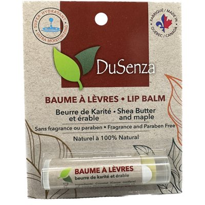 DuSenza Baume à Lèvre Beurre de Karité & Érable 4.25g