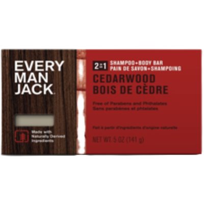 Every Man Jack 2 in 1 Shampoo + Body Bar Cedarwood 141g