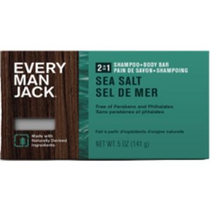 Every Man Jack 2 in 1 Shampoo + Body Bar Sea Salt 141g